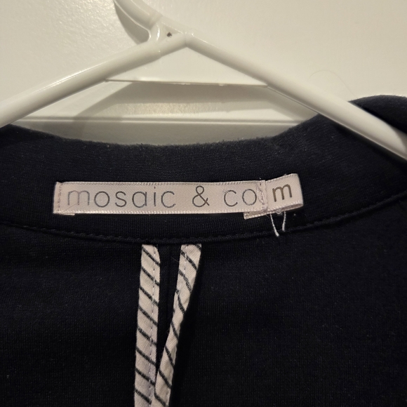 Chic Navy Blue Women's Blazer - Picture 3 of 3